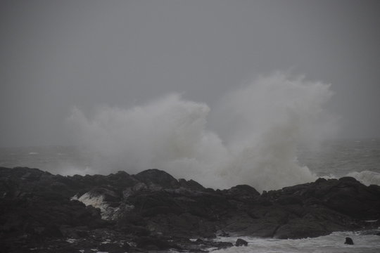 Temp&ecirc;te sur la c&ocirc;te bretonne
