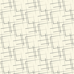 Seamless Art Background. Monochrome Geometric Pattern