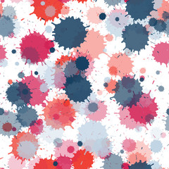 Paint stains vivid seamless pattern