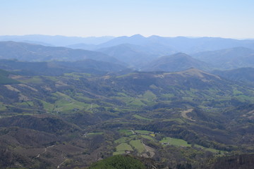 Fototapeta premium Beautiful view Larrun mountain Basque Country France Europe 