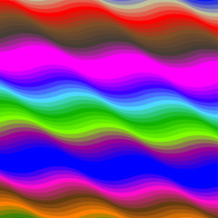 Stripe Wave Vector Colorful Background Pattern Illustration