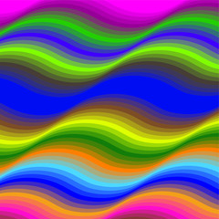 Stripe Wave Vector Colorful Background Pattern Illustration