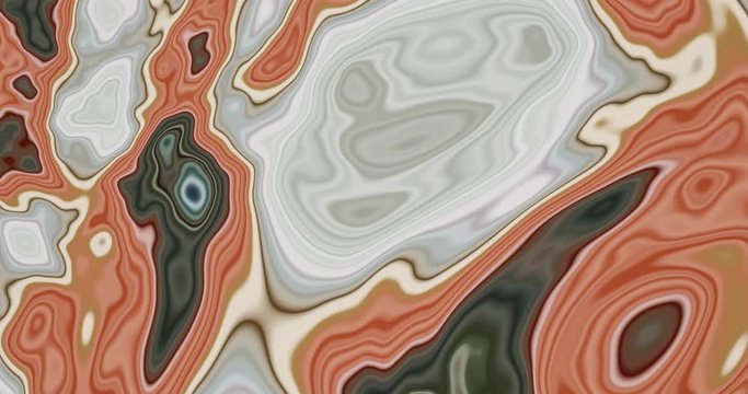 abstarktes, wellenartiges Muster, 4K / 3D Animation