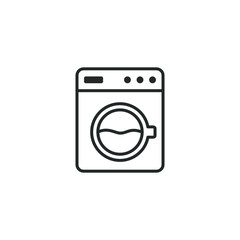 Washing machine icon template color editable. Washing machine symbol vector sign isolated on white background illustration for graphic and web design.