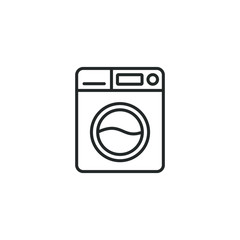 Washing machine icon template color editable. Washing machine symbol vector sign isolated on white background illustration for graphic and web design.