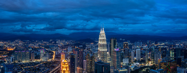 city skyline in kuala lumpur