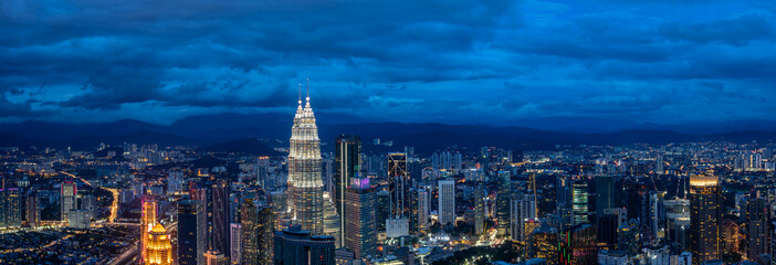 Fototapeta premium panoramę miasta w kuala lumpur