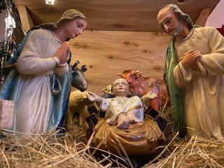 szopka, Boże Narodzenie, Narodzenie Pańskie, Matka Boże, św. Józef, Jezus, dzieciątko, dziecko