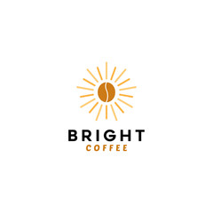 Bright Coffee logo design vector template with Classic Symbol Concept style.