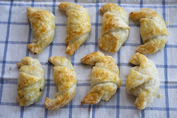 homemade croissants freshly baked