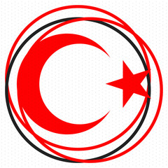 National Sovereignty and Children’s Day in Turkey. National holiday, celebrated annual in April 23. Turkish flag. Patriotic sign and elements. Poster, card, banner and background. Vector illustration