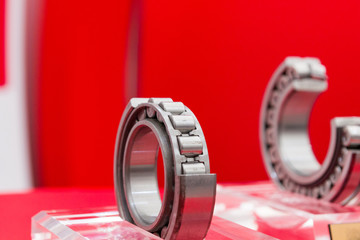 sectional bearing on a plain background