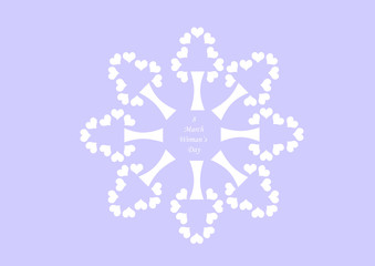 Simple design to commemorate World Women's Day
