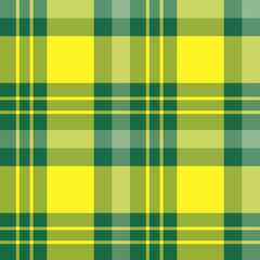 Seamless pattern in amazing green and bright yellow colors for plaid, fabric, textile, clothes, tablecloth and other things. Vector image.