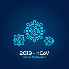 Corona Virus Vector Design For Banner or Background