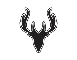 Deer logo design vector illustration