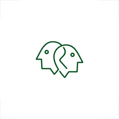  Head logo connect mind talk