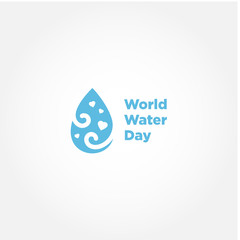 World Water Day Vector Design For Banner or Background