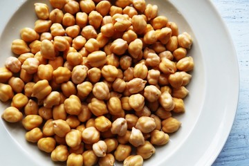 Turkish peace on white background.  Organic proteins. 