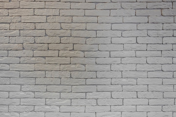 Modern white brick wall texture for background.