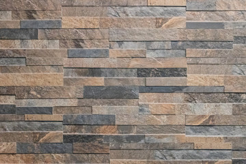 Background of stone wall made with blocks