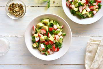 Healthy vegetable salad
