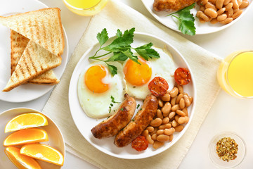 Breakfast on plate