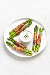 Bacon wrapped asparagus