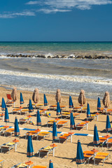 Termoli, Italy, and its beach at summer