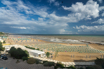 Fototapeta premium Termoli, Italy, and its beach at summer