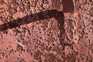 Old rusty iron plate for background texture design, Abstract Messy Antique Texture With Retro Pattern.
