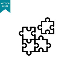 flat design best puzzle vector icon 