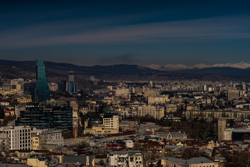 Naklejka premium Historical part of Tbilisi's downtown, Georgia