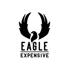 eagle with raised wings for hardcore metalcore band