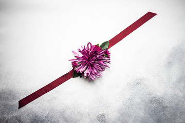 Floral woman composition as a bracelet