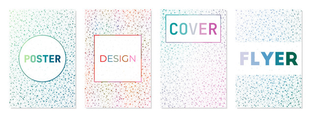 Report cover design. Can be used as cover, banner, flyer, poster, business card, brochure. Amazing geometric background collection. Superb vector illustration.