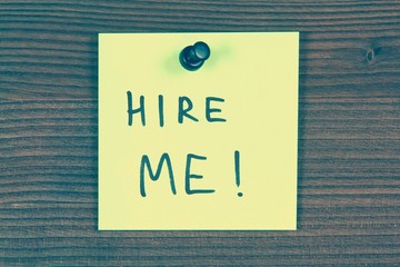 Job search. Vintage filtered colors style.