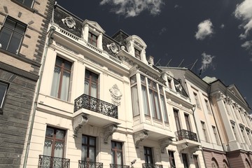 Stockholm, Sweden. Vintage filtered colors style.