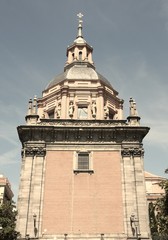 Madrid. Retro filtered colors style.