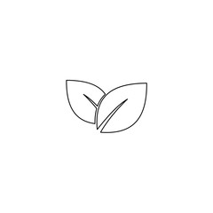 leaf icon. vector illustration