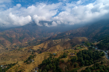 Lisu inhabited areas in the deep mountains of Panzhihua City, Sichuan Province, China