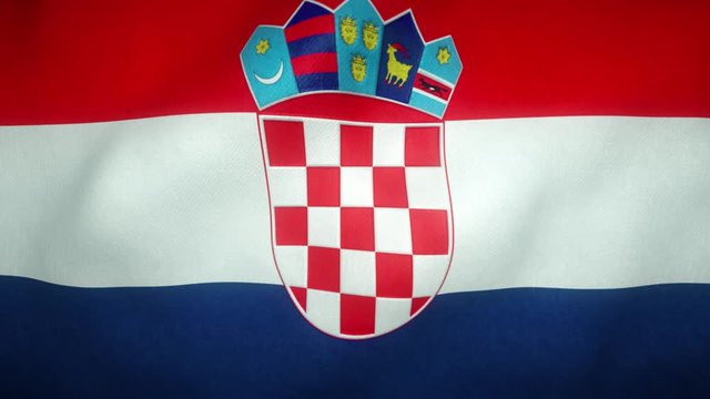 flag of Croatia waving in the wind