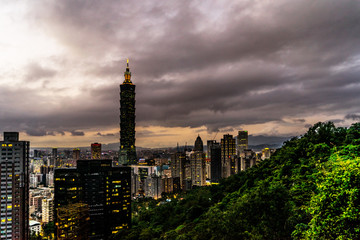 Overlooking downtown Taipei, Taiwan