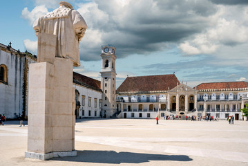 Fototapeta premium Courtyard of the Old University of Coimbra, Portugal