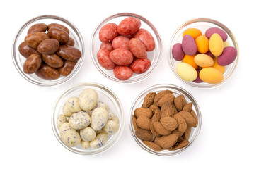 Mandeln in Schokolade