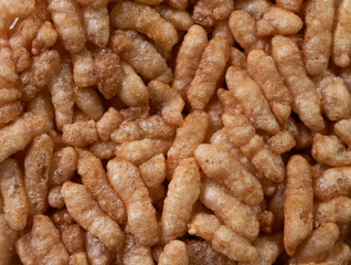 Background of fried crispy rice