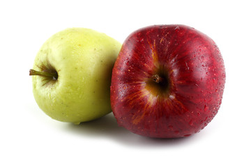 Different color apples