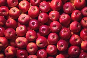 Fotobehang Full Frame Shot Of Red Apples © Melica