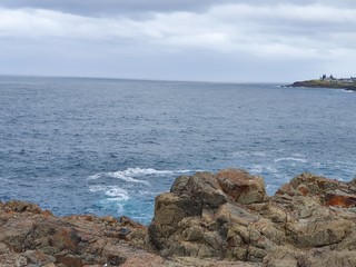 View over rocks in Kiama