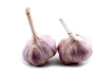 Garlic isolated on white